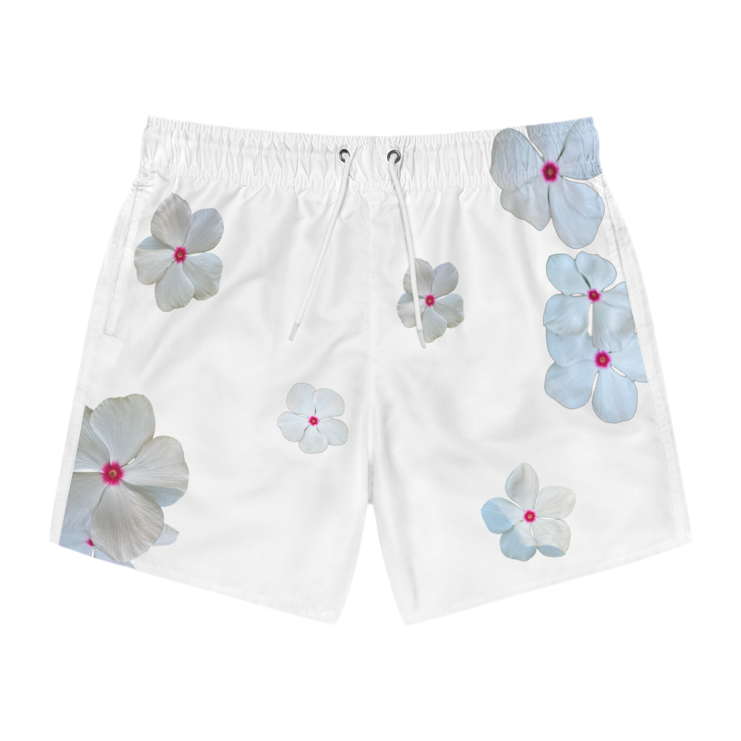 Flower swim trunks