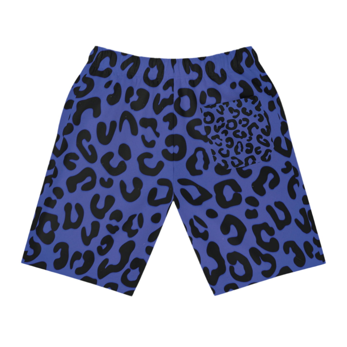 Black and purple leopard shorts