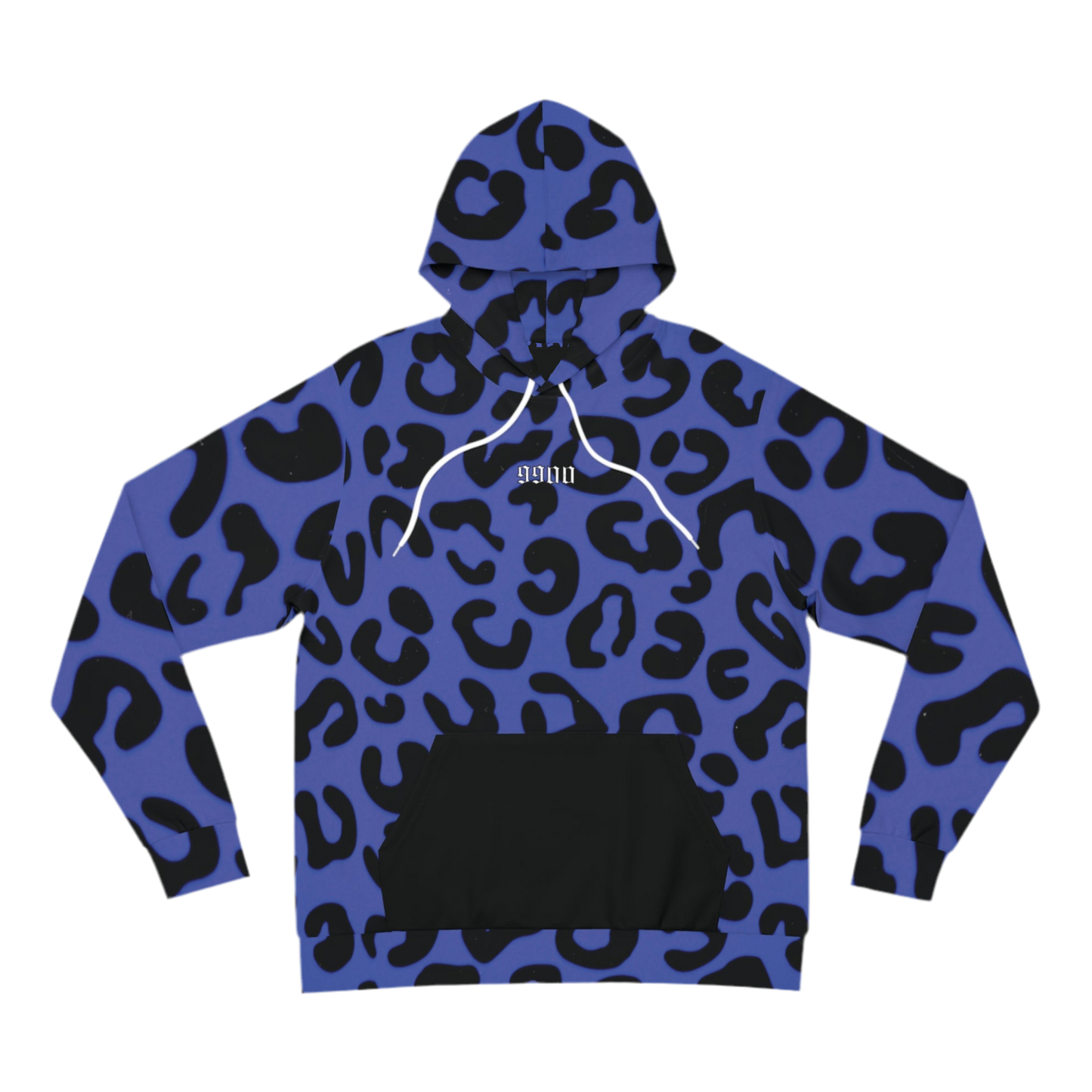 Black and purple leopard hoodie