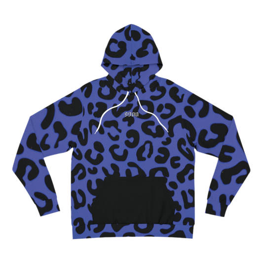 Black and purple leopard hoodie